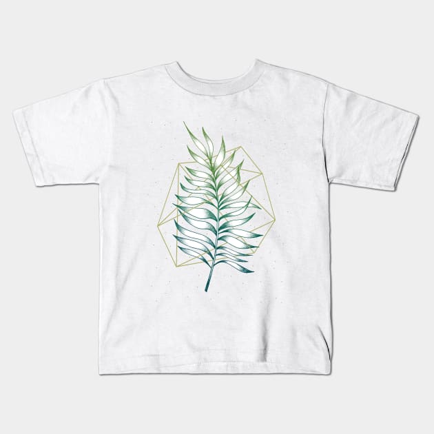 Geometry and Nature Kids T-Shirt by Barlena